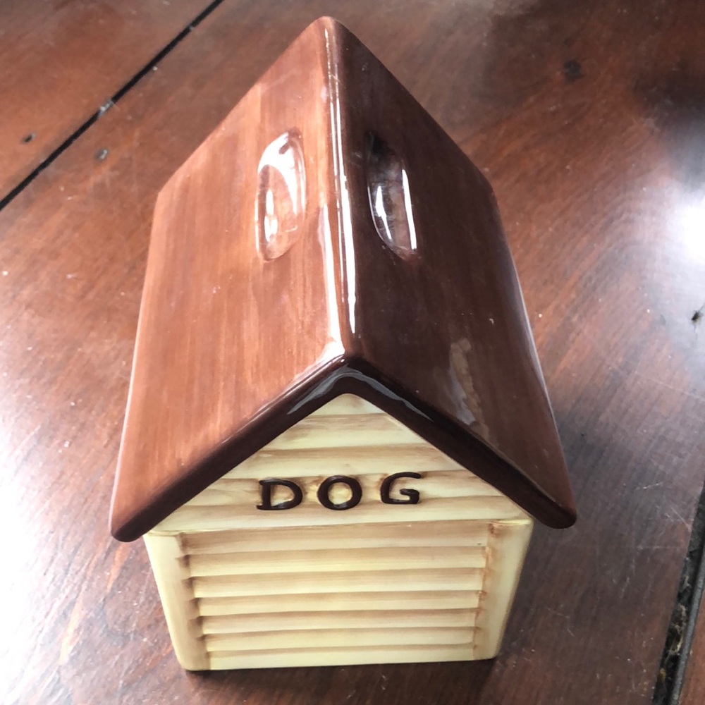 Tops pet products dog house treat jar